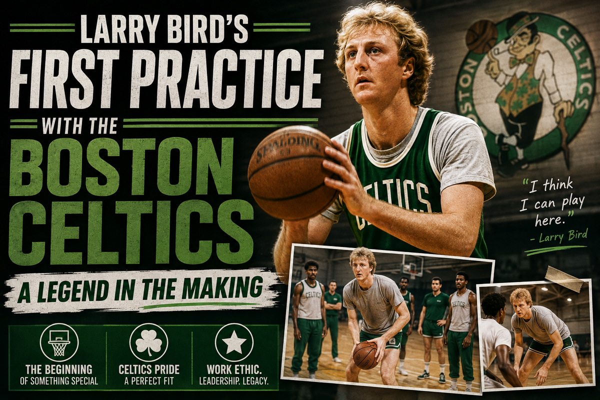 Larry Bird’s First Practice with the Boston Celtics: A Legend in the Making