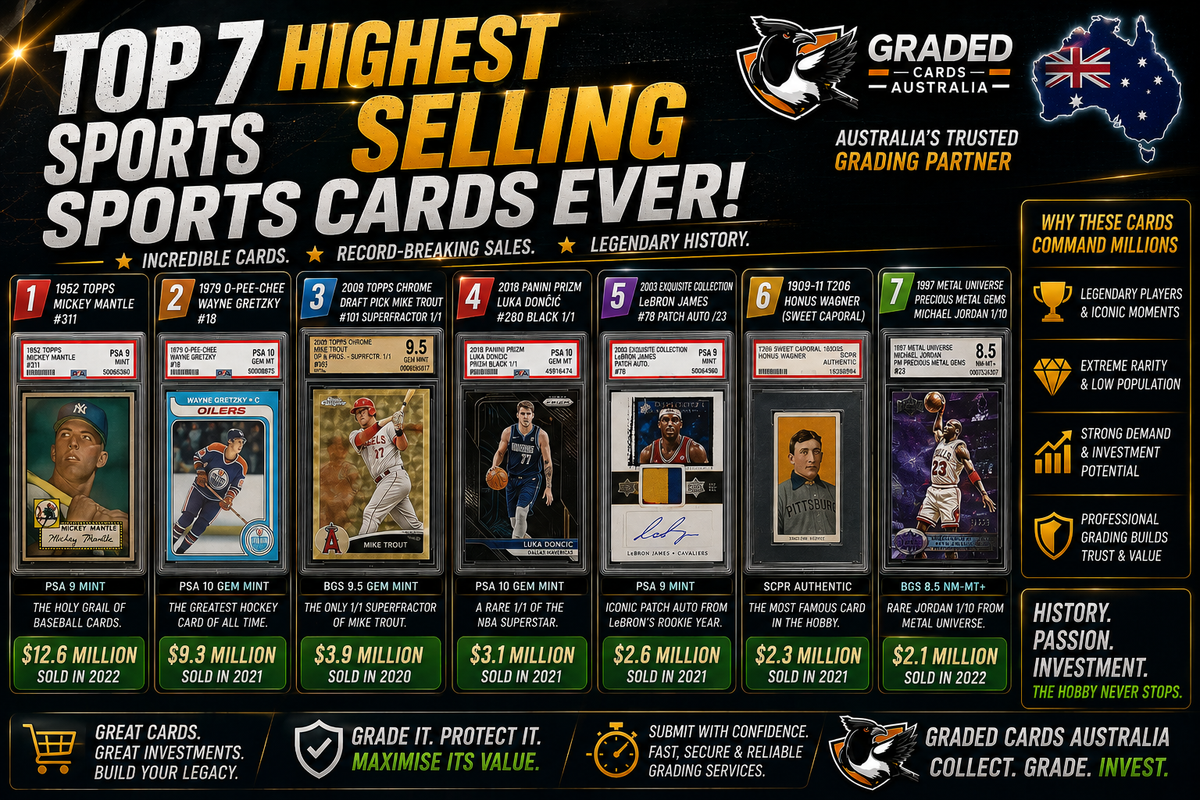 Top 7 Highest Selling Sports Cards Ever!
