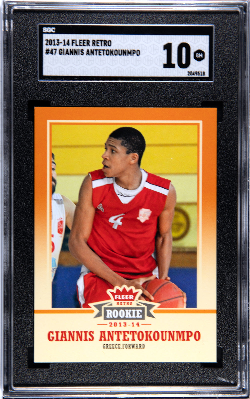2013-14 Fleer Retro Giannis Antetokounmpo Graded SGC 10